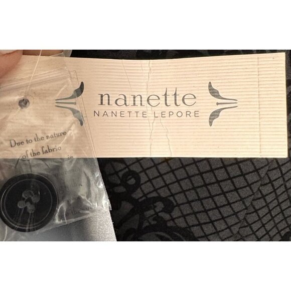 Nanette Lepore Black Brocade Velvet jacket blazer medium NWT - Picture 9 of 10